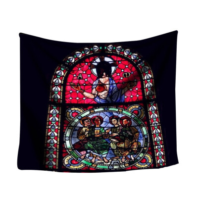 

Gobestart Colorful Print Tapestry Art Room Notre Dame Wall Hanging Tapestry Art Nature