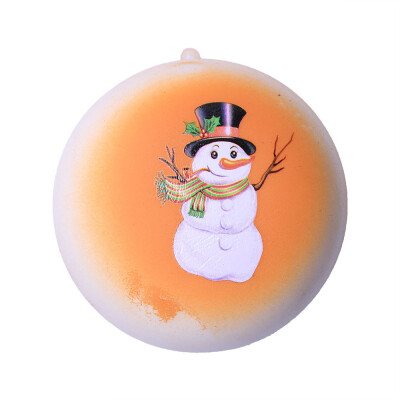 

Siaonvr Hot Christmas Snowma Bread Slow Rising Scented Relieve Stress Toy Key Pendant