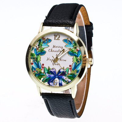 

Tree Christmas Eve New Ornaments Decoration Elderly Analog Quartz Merry Christmas Happy New Year Vogue Watches Envio Gratis