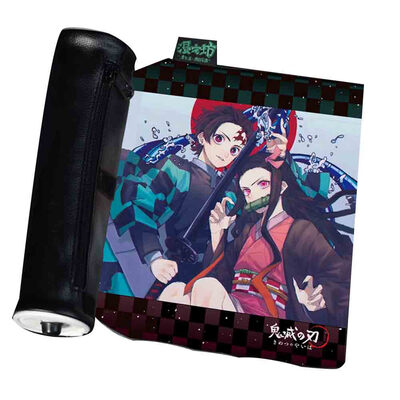 

Demon Slayer Kimetsu No Yaiba Pen Case Pencil Holder Cosmetic Brush Bag