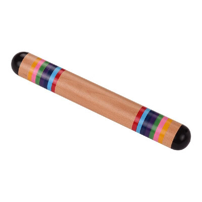 

Wooden Rainstick Rainmaker Rain Shaker Musical Instrument Toy Rainbow Colored for Kids Adults