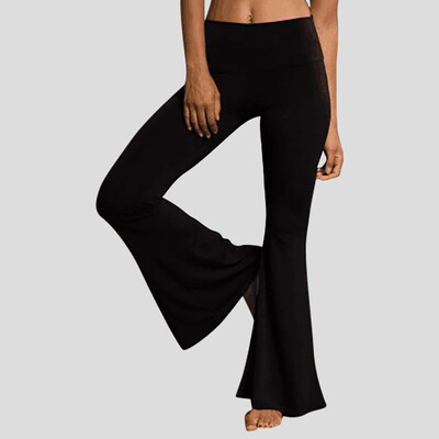 

Tailored Fashion Womens High Elastic Waist Bell-Bottom Trousers Skinny Yoga Casual Pants