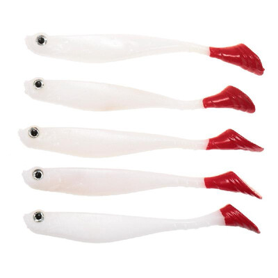 

Lixada 5PCS 105cm Fish Type Soft Fishing Lure 3D Eyes Soft Lure Soft Bait Sea Fishing Lure
