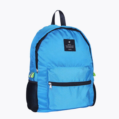 

2018 New Style Fashion Solid Zipper Foldable Travel Backpack Luggage Storage Bag Outdoor Shoulders Bag Schoolbag
