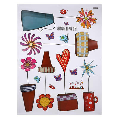 

Greensen PVC Wall Sticker Flower Butterfly DIY Art Decal Children Baby Room Window Decoration Removable