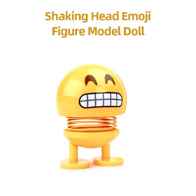 

Car Ornaments Creative Expression Dolls Shaking Head Emoji Figure Model Doll Decoration Gifts