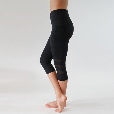 

New Women High Waist Leggings yoga Sport Pants Fitness Gym Elastic Legging Black