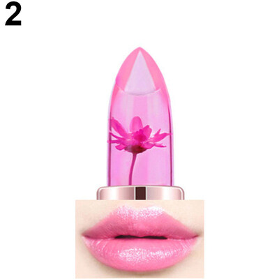 

Women Magic Color Changing Flower Jelly Moisturizing Lipstick Beauty Cosmetic