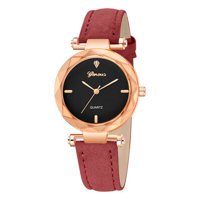 

High Quality Women Watches Geneva Irregular Dial Ladies Quartz Wristwatch Casual Leather Strap Clock Gift Relogio Feminino