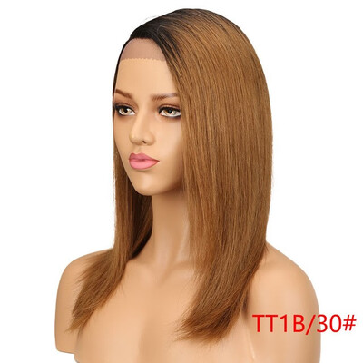 

Noble Straight Lace Front Human Hair Wigs For Women Brazilian Ombre Human Hair Wig Blond Straight Lace Front Wig Free Shipping