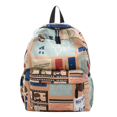 

Printing Travel Backpacks Women Men Large Capacity Nylon School Knapsack
