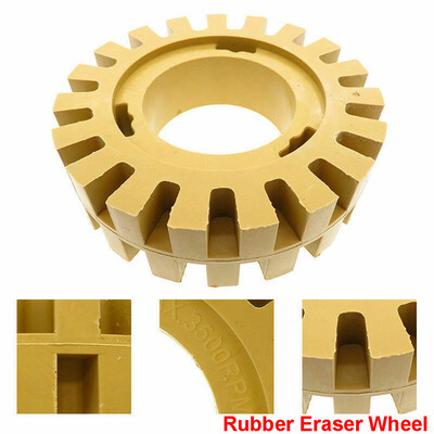 

Siaonvr Rubber Eraser Wheel 4Inch for Adhesive Sticker Pinstripe Decal Graphic Remover