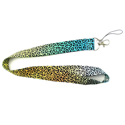 

Casual 1Pcs Leopard Key Lanyard Cheetah Id Badge Holders Neck Straps For Phone Camera