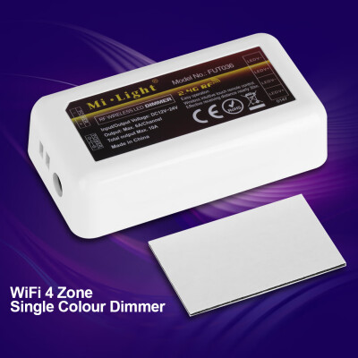 

MiLight WiFi 4 Zone WW CW Warm Cold White LED Strip Single Colour Dimmer