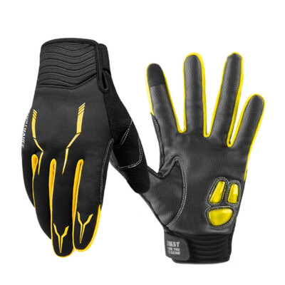 

Outdoor Full Finger Cycling Gloves Gel Bike Long Sports Touchscreen Gloves
