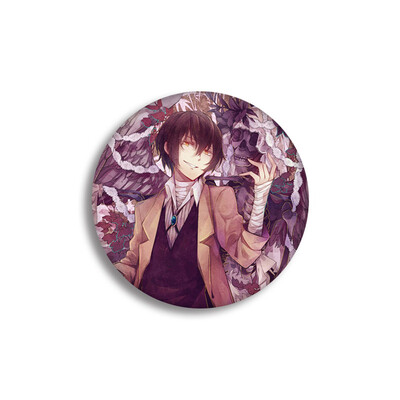 

1Pc Anime Bungo Stray Dogs Cosplay Badge Atsushi Brooch Pin Dazai Osamu Brooch Pins For Backpack Clothes