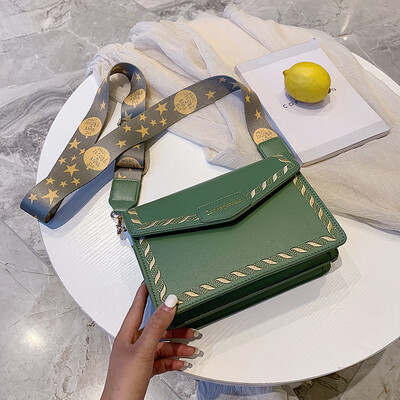 

Summer bag handbags new 2019 Korean version of the small fresh wild shoulder slung fashion portable broadband small square bag
