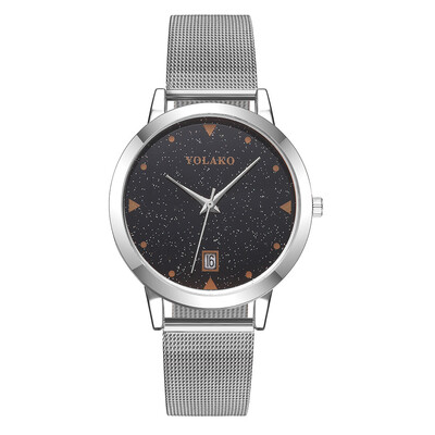 

Luxury Women Romantic Dot Dial Wristwatch Mesh Belt Strap Designer Starry Sky Ladies Clock Casual Dress Gfit Zegarki Damskie50