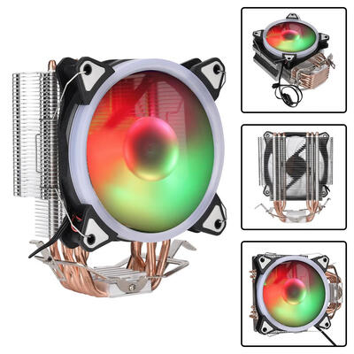 

Greensen 12cm 3Pin Computer PC Cooling Heatsink Fan CPU Cooler Led Cooler Fan with 6 Copper Tubes CPU CoolerHeatsink Fan