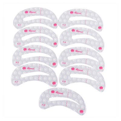 

9pcs Reusable Eyebrow Stencil Tool Makeup Drawing Guide Thrush Card