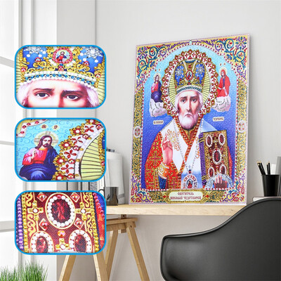 

Siaonvr Special Shaped Diamond Painting DIY 5D Partial Drill Cross Stitch Kits Crystal R