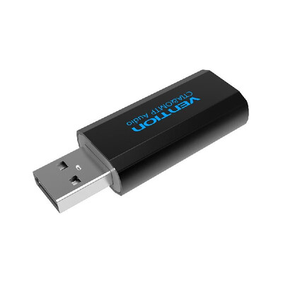

VENTION USB External Sound Card with 35mm Stereo Earphone Mic Adapter Driver-free for PC Laptop PS4 Black