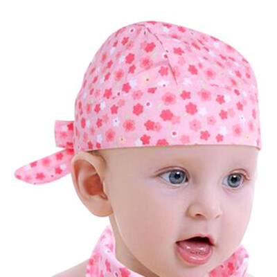 

Baby Boy Girl Summer Thin Pirate Hat Toddler Cap Cotton Triangle Saliva Towel