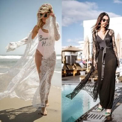 

2019 New Bikini Swimwear Cover Up Women Beach Cardigan Beach Swimsuit Cover Up Dress
