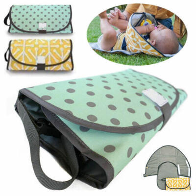 

Clean Hands Changing Pad Portable Baby 3in1 Cover Mat Folding Diaper Bag Kit NEW