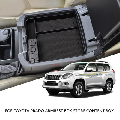 

Replacement For Toyota Prado 2010-2019 Center Console Insert Box Armrest Storage Tray Sundries Tidying Pallet