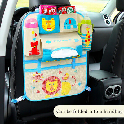 

Car Organizer Cute Cartoon Car Seat Back Storage Bags Hanging Car Organizer Bags Pocket Car styling for Kids