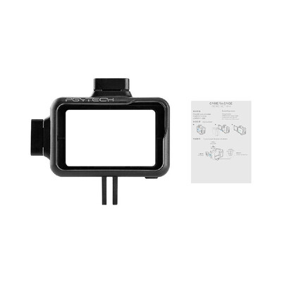 

PGYTECH Camera Cage for DJI OSMO Action Camera Protective Housing Case Frame Cover Shell 2 Cold Shoe Mounts & Universal Interface