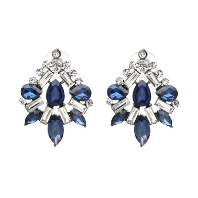 

2019 New Arrival Fashion Statement Gem Crystal Tree Shape Stud Earrings For Women Hot Jewelry 5 Colors Wholesale J50063
