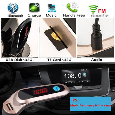 

Car FM Transmitter Bluetooth Hands-free LCD MP3 Player Radio Adapter Kit Charger