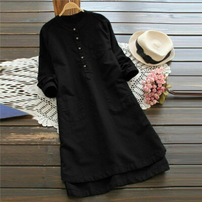 

Womens Ladies Summer Loose Baggy Tops Casual Dress Tunic T Shirts Plus Size