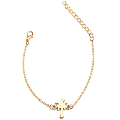 

Tropical Palm Tree Charms Bracelets Friendship Gift For Women Beach Jewelry