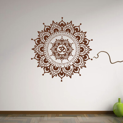 

〖Follure〗Mandala Flower Indian Bedroom Living Room Wall Stickers Decal Art Mural Home