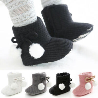 

Baby Girl Boys Winter Shoes Solid Fashion Toddler First Walkers Kid Shoes UK
