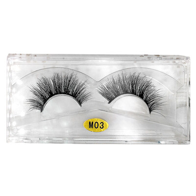 

〖Follure〗3D Natural Multi Layer Thick Cross Eye Lashes False Eyelashes M03