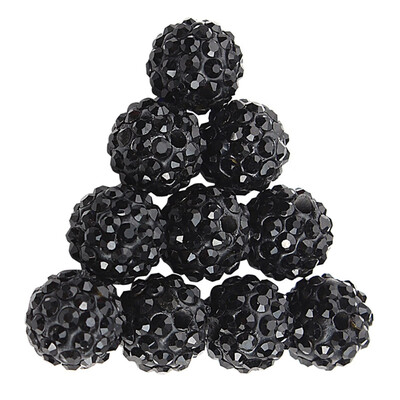 

New 100PcsLot 10mm Disco Acryl Bead mixed Gradient Change Colorful Crystal Shamballa Beads
