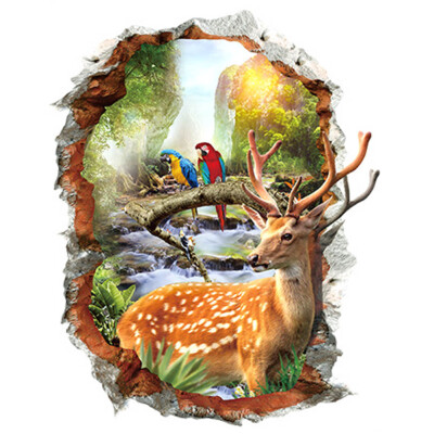 

3D Deer Animal Window Removable Wall Sticker Mural Art Decal Room Decoration