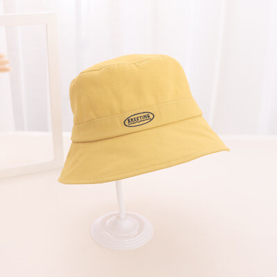 

2019 new Korean version of the tide spring&summer ladies sunvisor hat foldable hat embroidered solid-colored basin hat sun hat