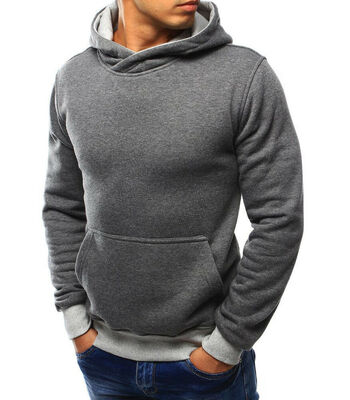 

Mens Design Plain Hooded Pullover Cotton Warm Sweatshirt Casual Gym Sweater Top