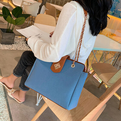 

Bag student Korean canvas bag slung female Japanese shoulder bag large capacity female 2019 student portable tote bag