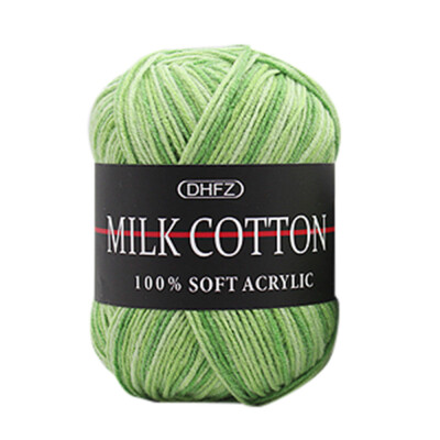 

Gobestart Colorful Hand Knitting 50g Knitting Crochet Milk Soft Baby Cotton Wool Yarn A