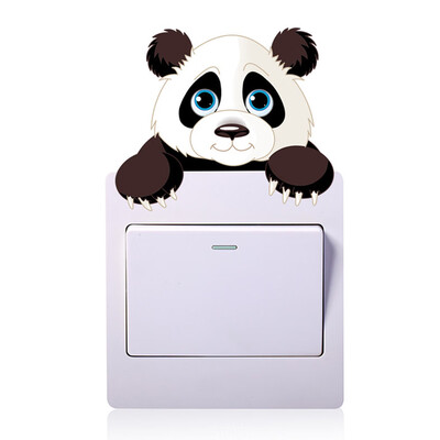 

〖Follure〗Cute Cartoon Elephant Panda Giraffe Cat Home Decoration Switch Stickers