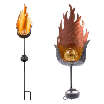 

Solar Simulate Flame Light Solar Powered Lawn Light Outdoor Landscape Lamp for Walkway Lawn Path Garden Patio Yard