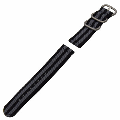 

Gobestart 24mm Military Nylon Wrist Band Strap For Watch Stainless Steel Buckle