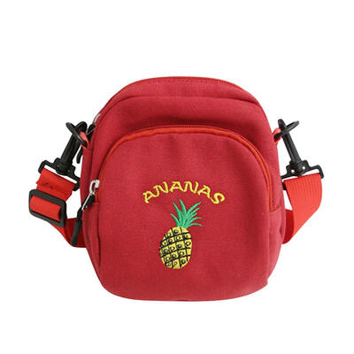 

Canvas Messenger Bags Shoulder Fruit Print Crossbody Women Girls Small Bags