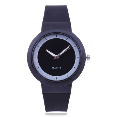 

Explosion models simple silicone jelly watch female students quartz watch